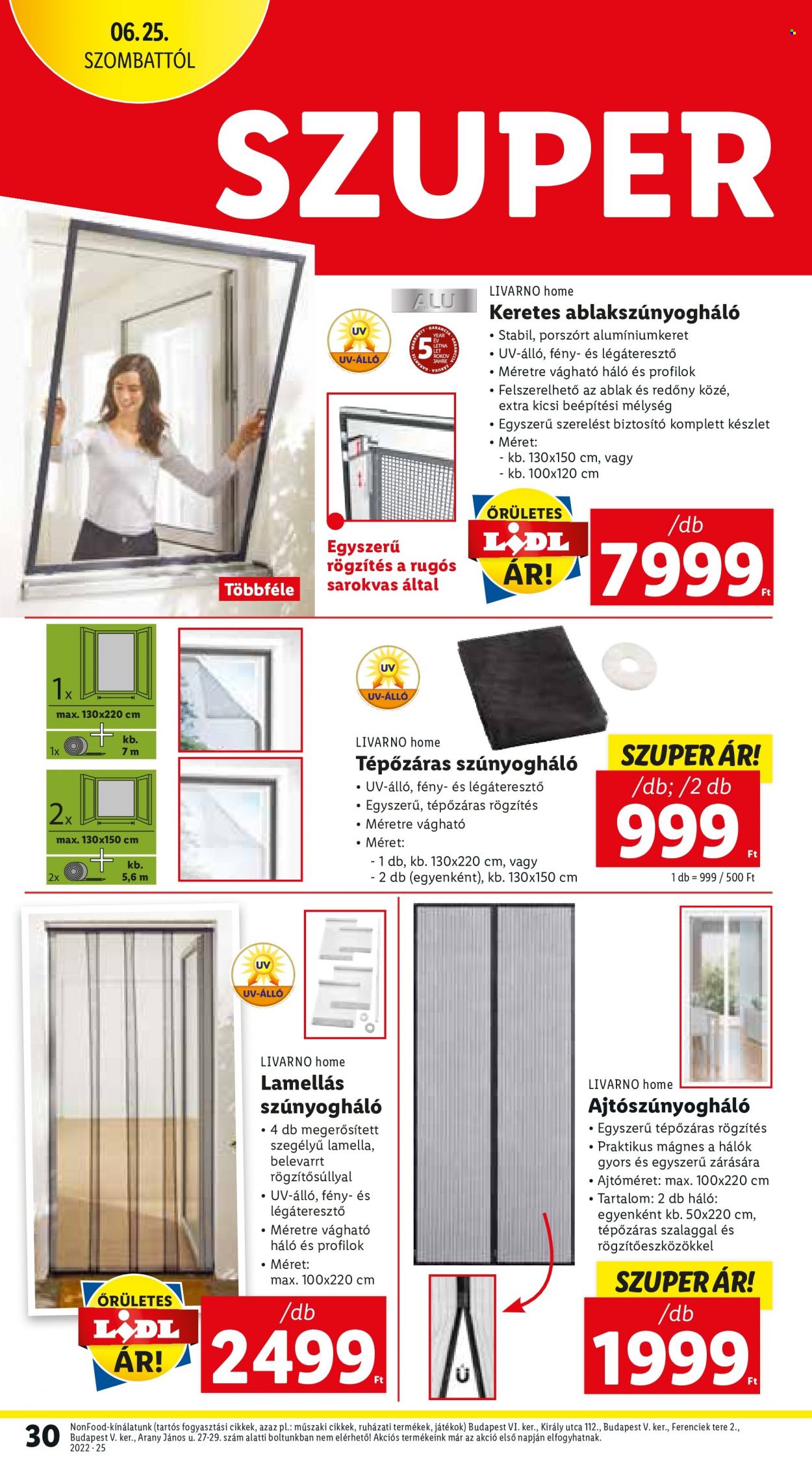 Lidl akciós újságok - 2022.06.23 - 2022.06.29. Oldal 30
