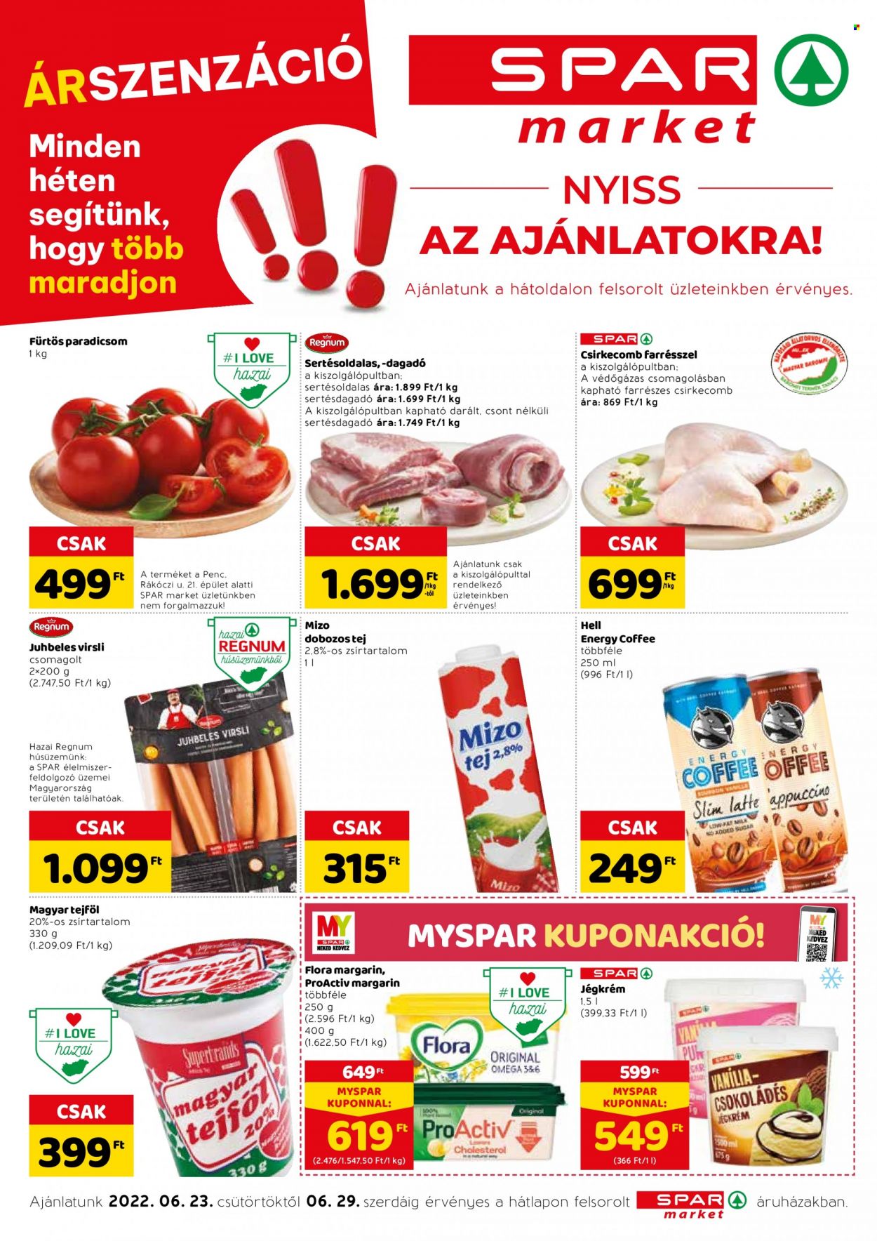 SPAR market akciós újságok - 2022.06.23 - 2022.06.29. Oldal 1