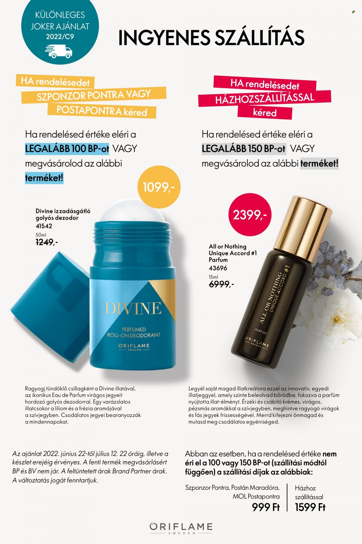 Oriflame akciós újságok - 2022.06.22 - 2022.07.12. Oldal 1