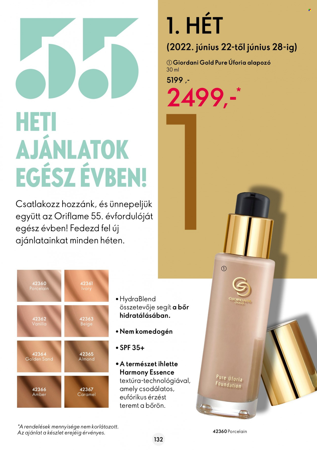 Oriflame akciós újságok - 2022.06.22 - 2022.07.12. Oldal 132