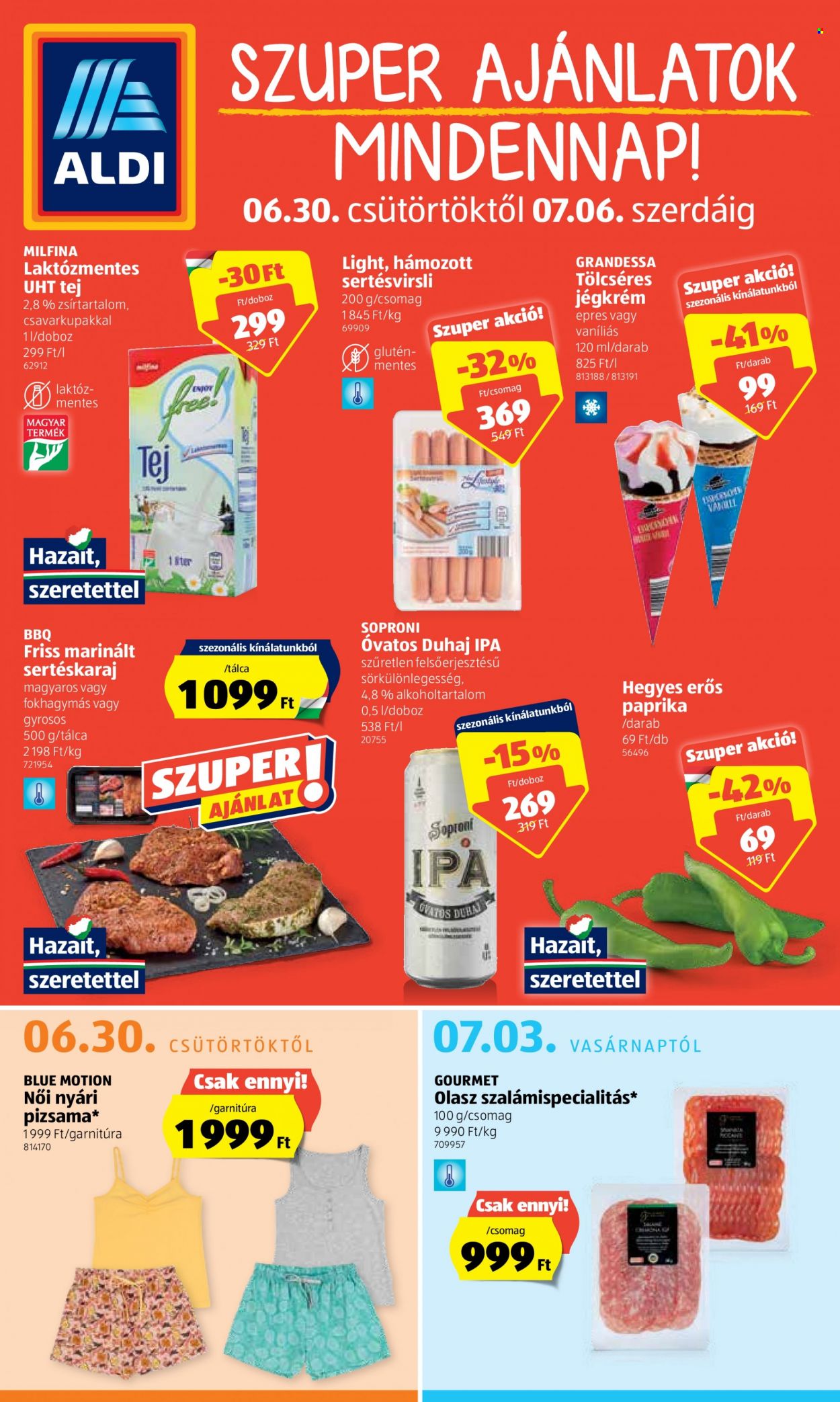 Aldi akciós újságok - 2022.06.30 - 2022.07.06. Oldal 1