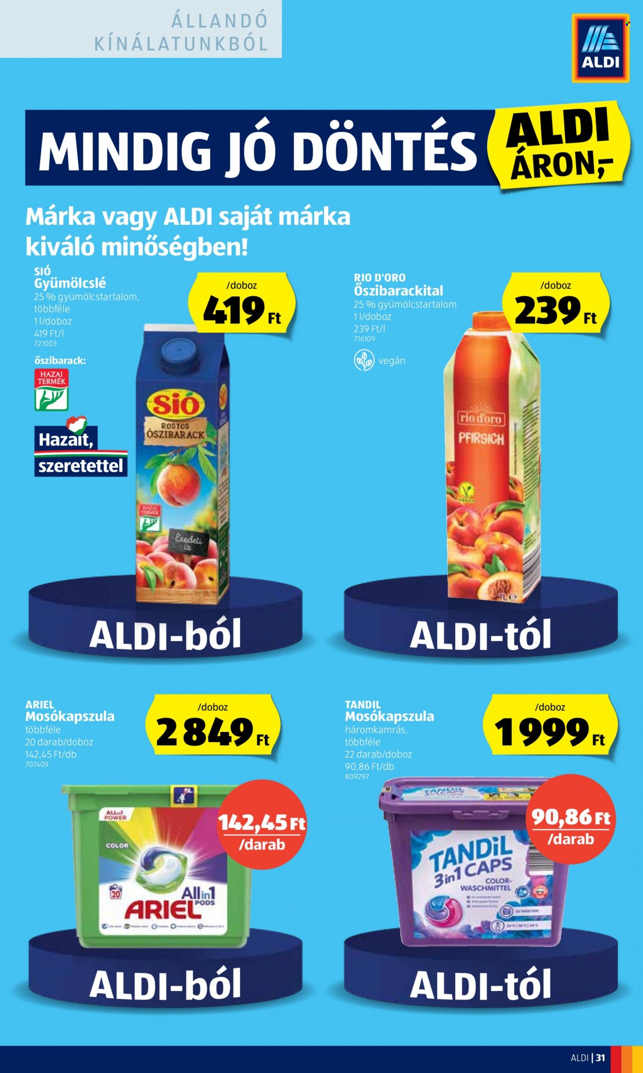 Aldi akciós újságok - 2022.06.30 - 2022.07.06. Oldal 31