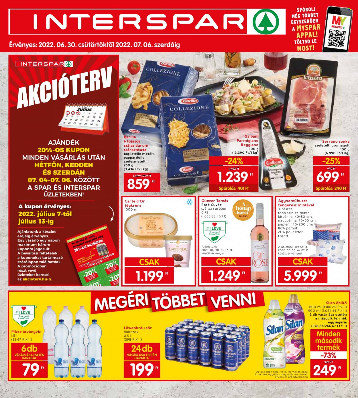 INTERSPAR akciós újságok - 2022.06.30 - 2022.07.06. Oldal 1