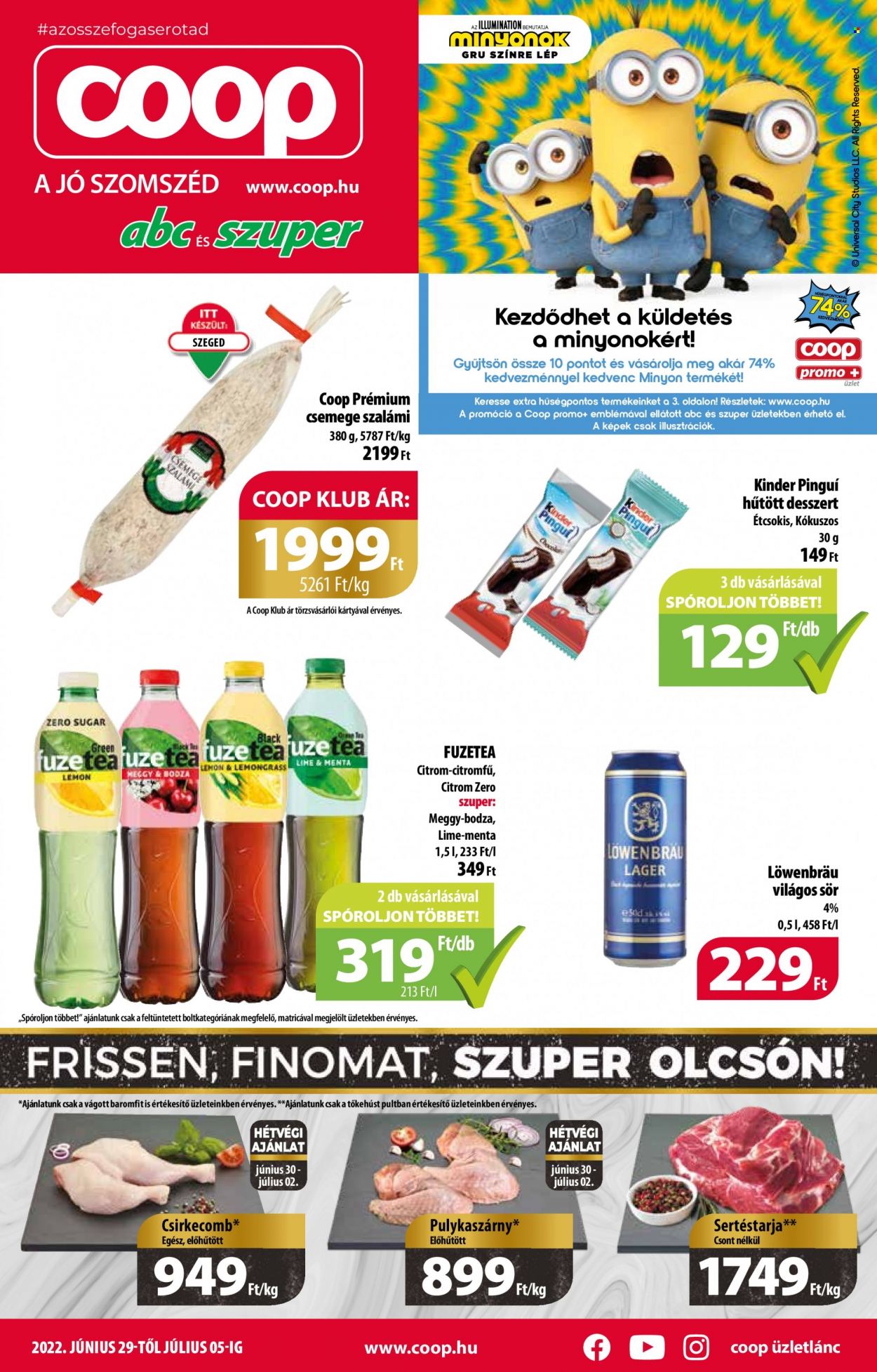 Coop akciós újságok - 2022.06.29 - 2022.07.05. Oldal 1