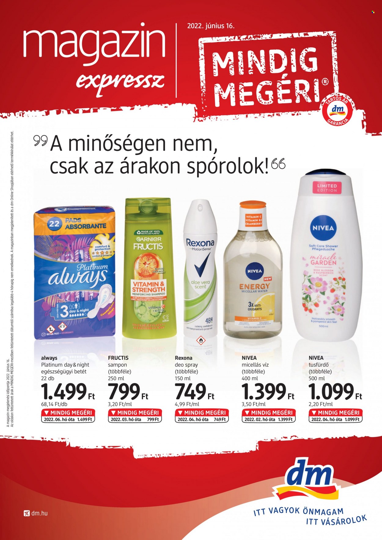 dm drogerie markt akciós újságok - 2022.06.01 - 2022.06.30. Oldal 1
