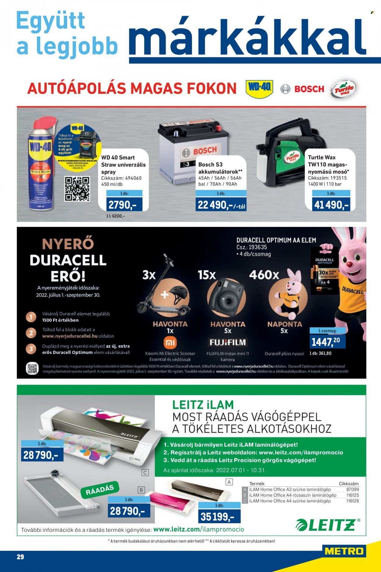 Metro akciós újságok - 2022.06.29 - 2022.07.12. Oldal 29