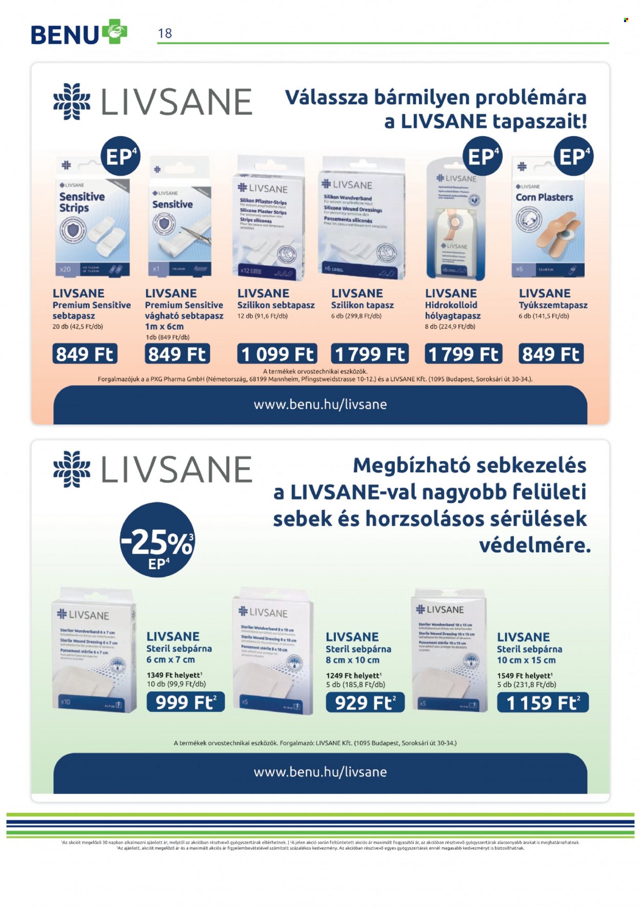 BENU Gyógyszertár akciós újságok - 2022.07.01 - 2022.07.31. Oldal 18