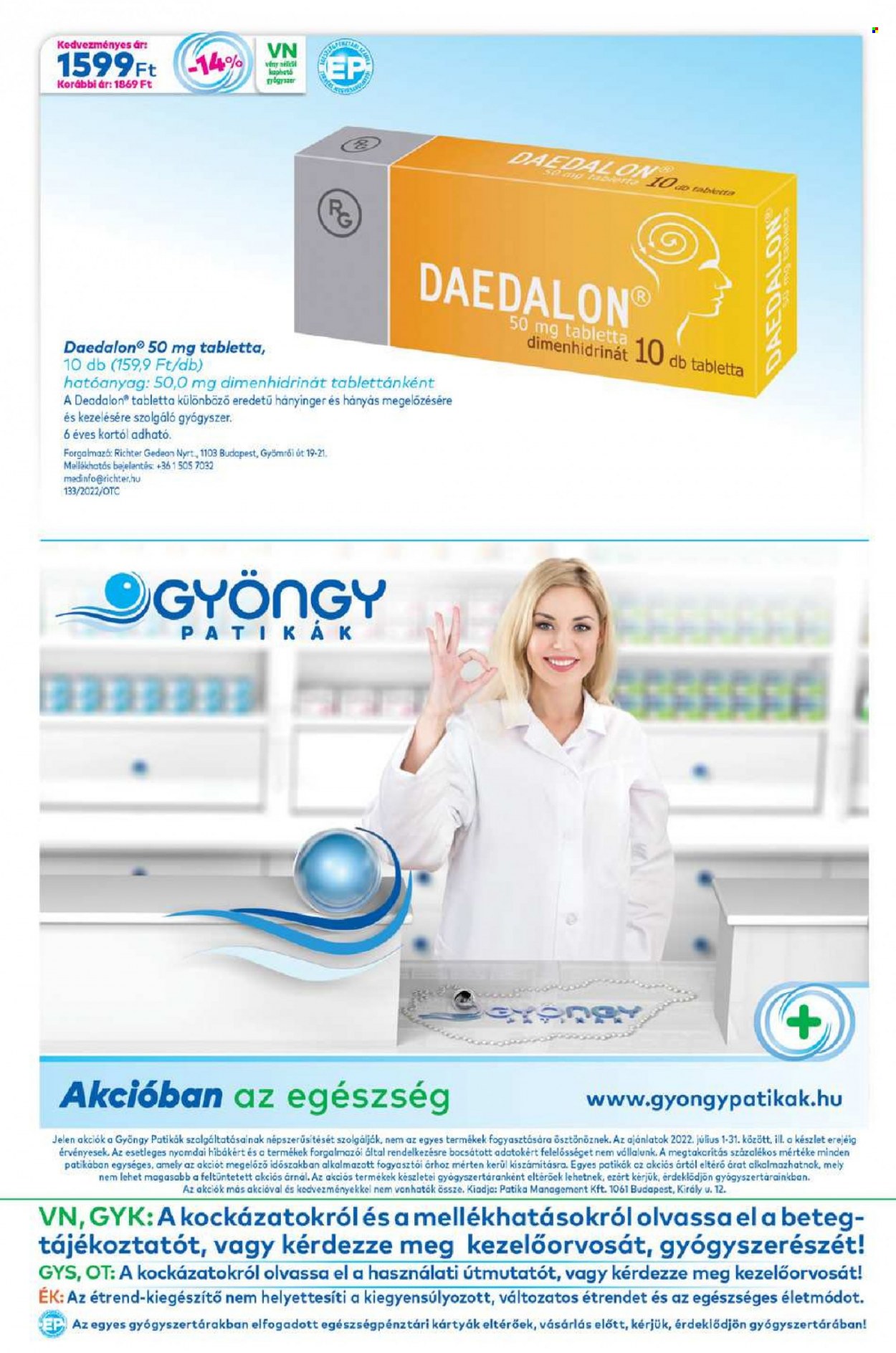 Gyöngy Patikák akciós újságok - 2022.07.01 - 2022.07.31. Oldal 20