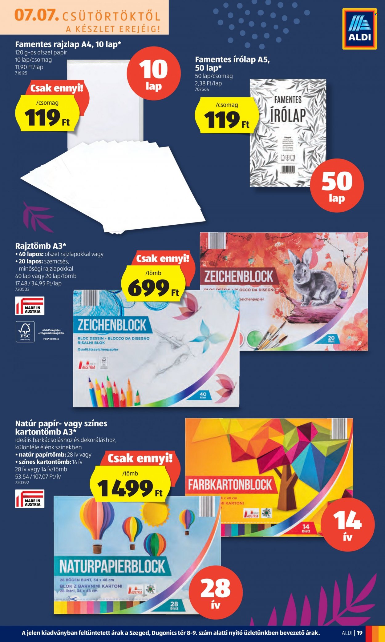 Aldi akciós újságok - 2022.07.07 - 2022.07.13. Oldal 19