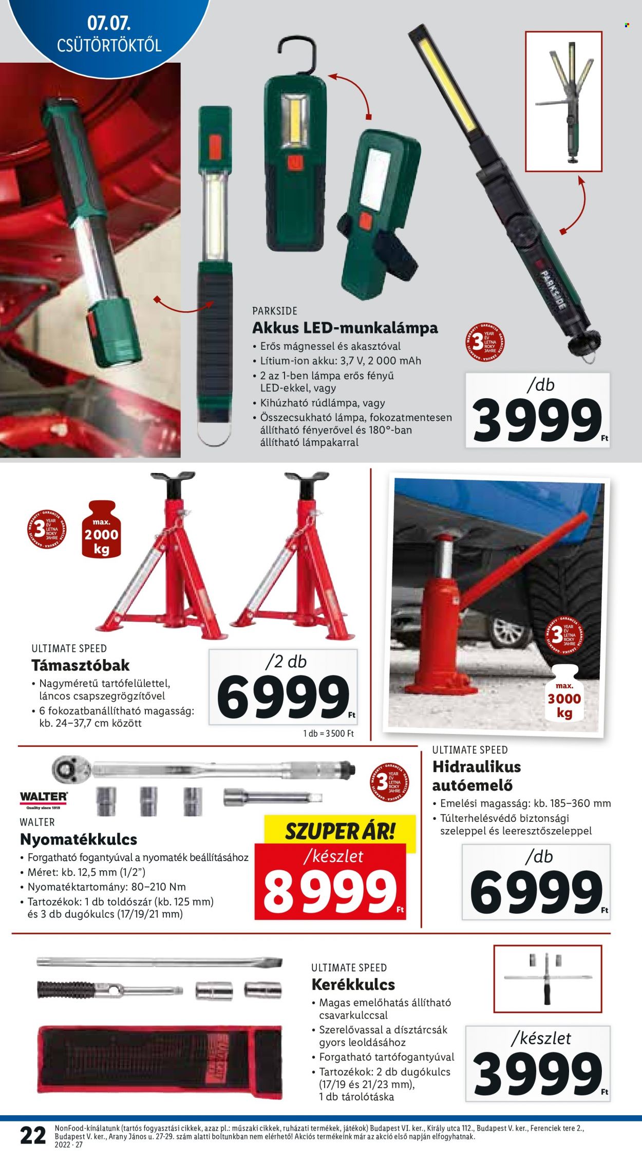 Lidl akciós újságok - 2022.07.07 - 2022.07.13. Oldal 22