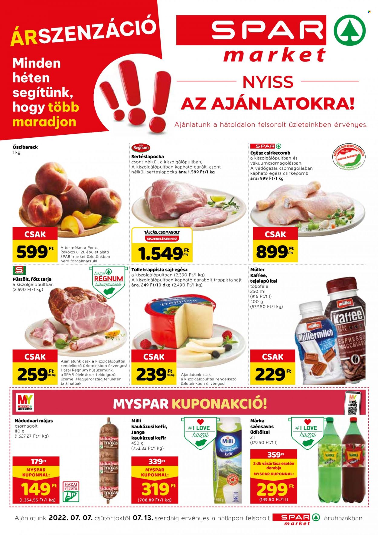 SPAR market akciós újságok - 2022.07.07 - 2022.07.13. Oldal 1