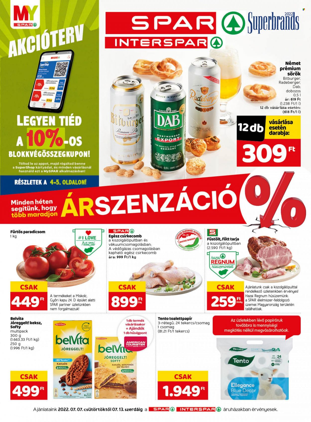 SPAR akciós újságok - 2022.07.07 - 2022.07.13. Oldal 1