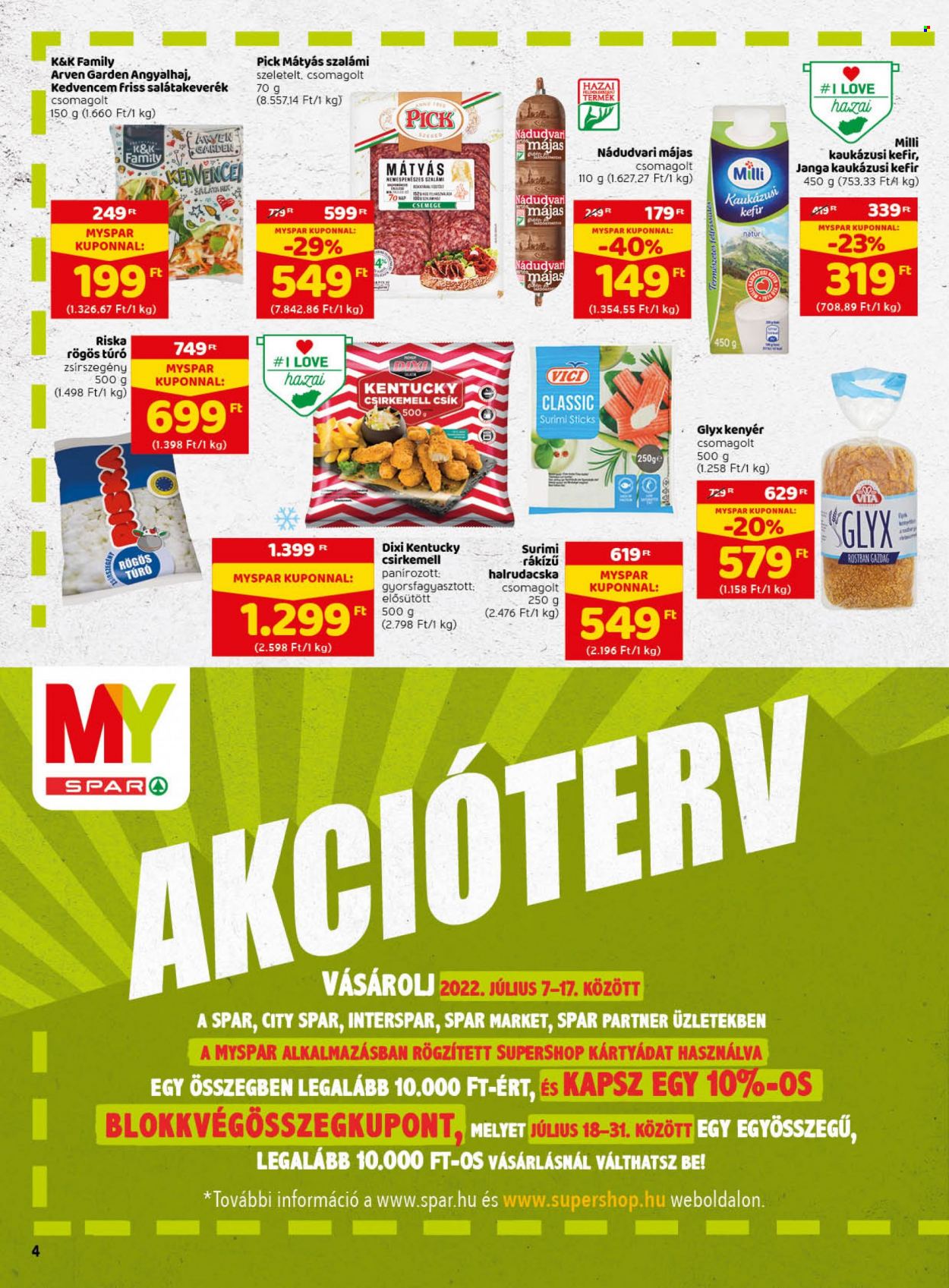 SPAR akciós újságok - 2022.07.07 - 2022.07.13. Oldal 4
