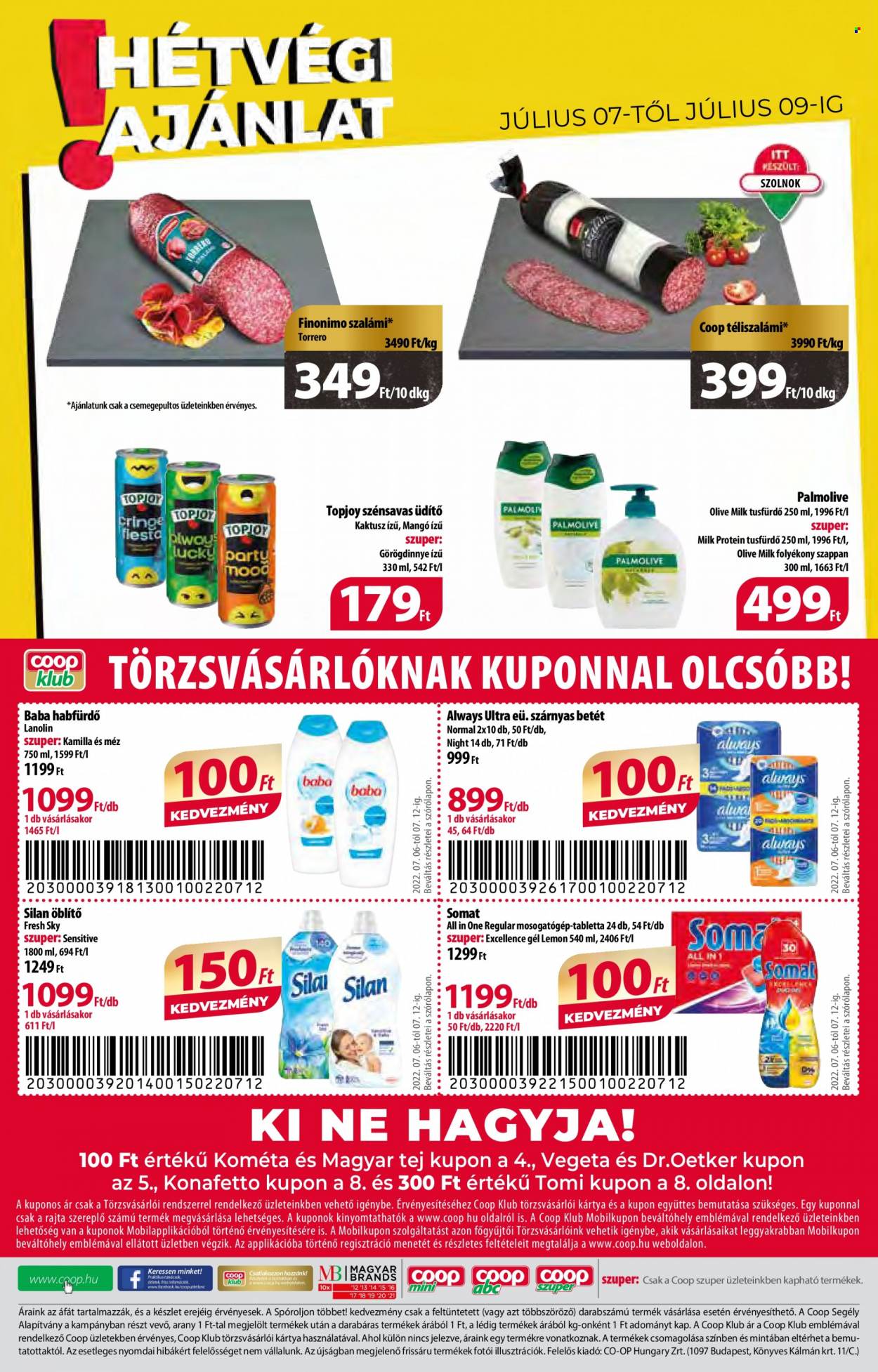 Coop akciós újságok - 2022.07.06 - 2022.07.12. Oldal 12