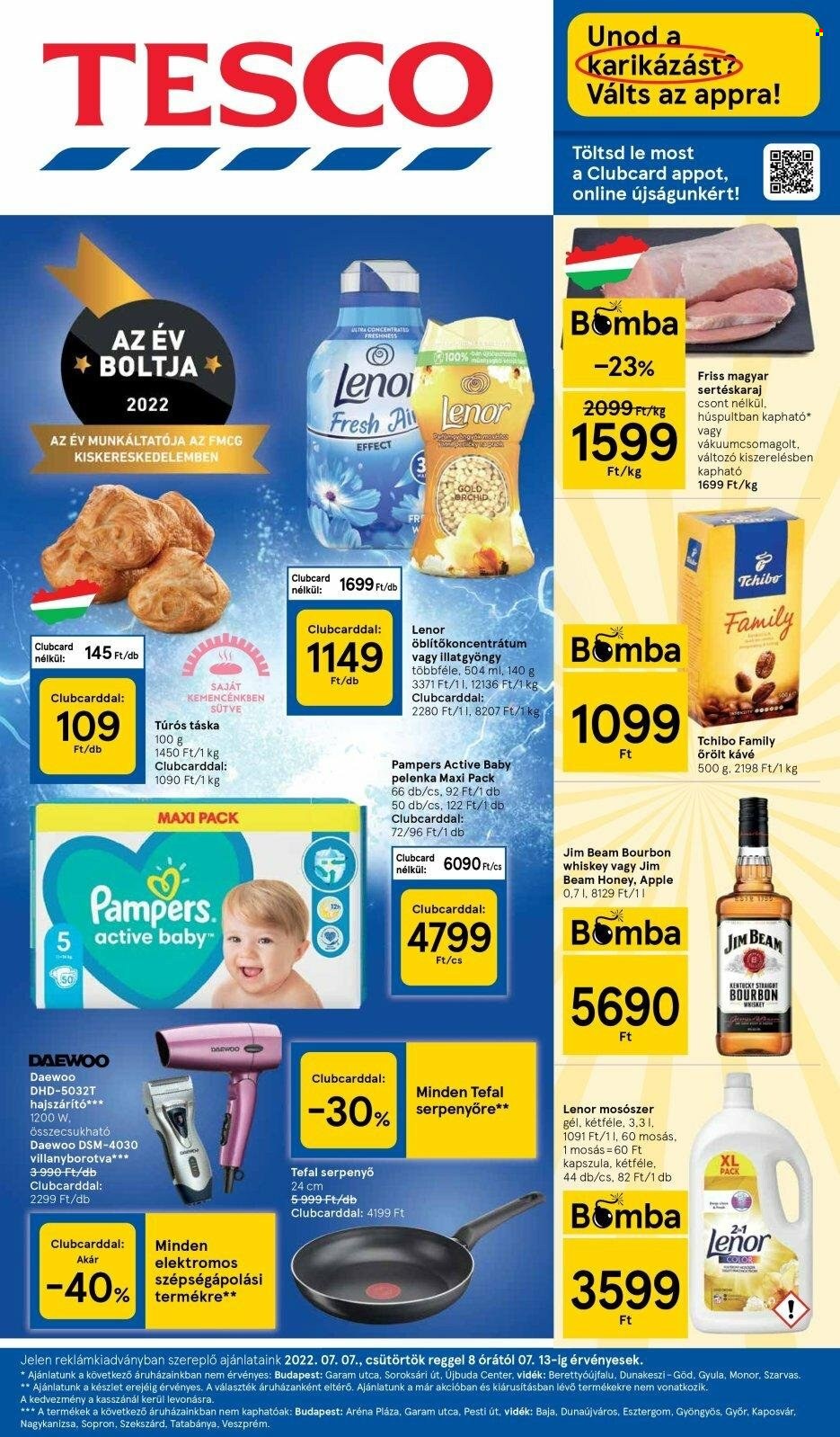 TESCO akciós újságok - 2022.07.07 - 2022.07.13. Oldal 1