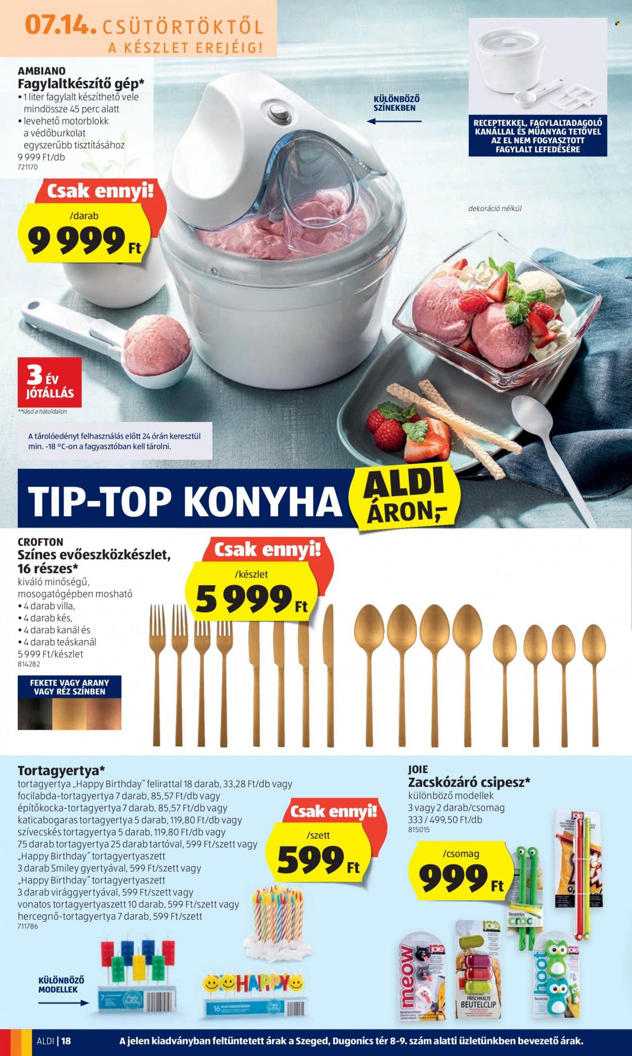 Aldi akciós újságok - 2022.07.14 - 2022.07.20. Oldal 18