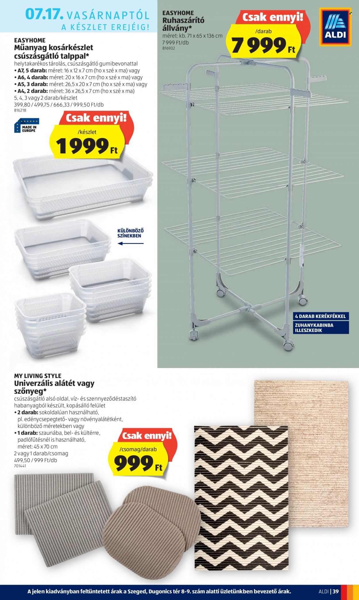 Aldi akciós újságok - 2022.07.14 - 2022.07.20. Oldal 39