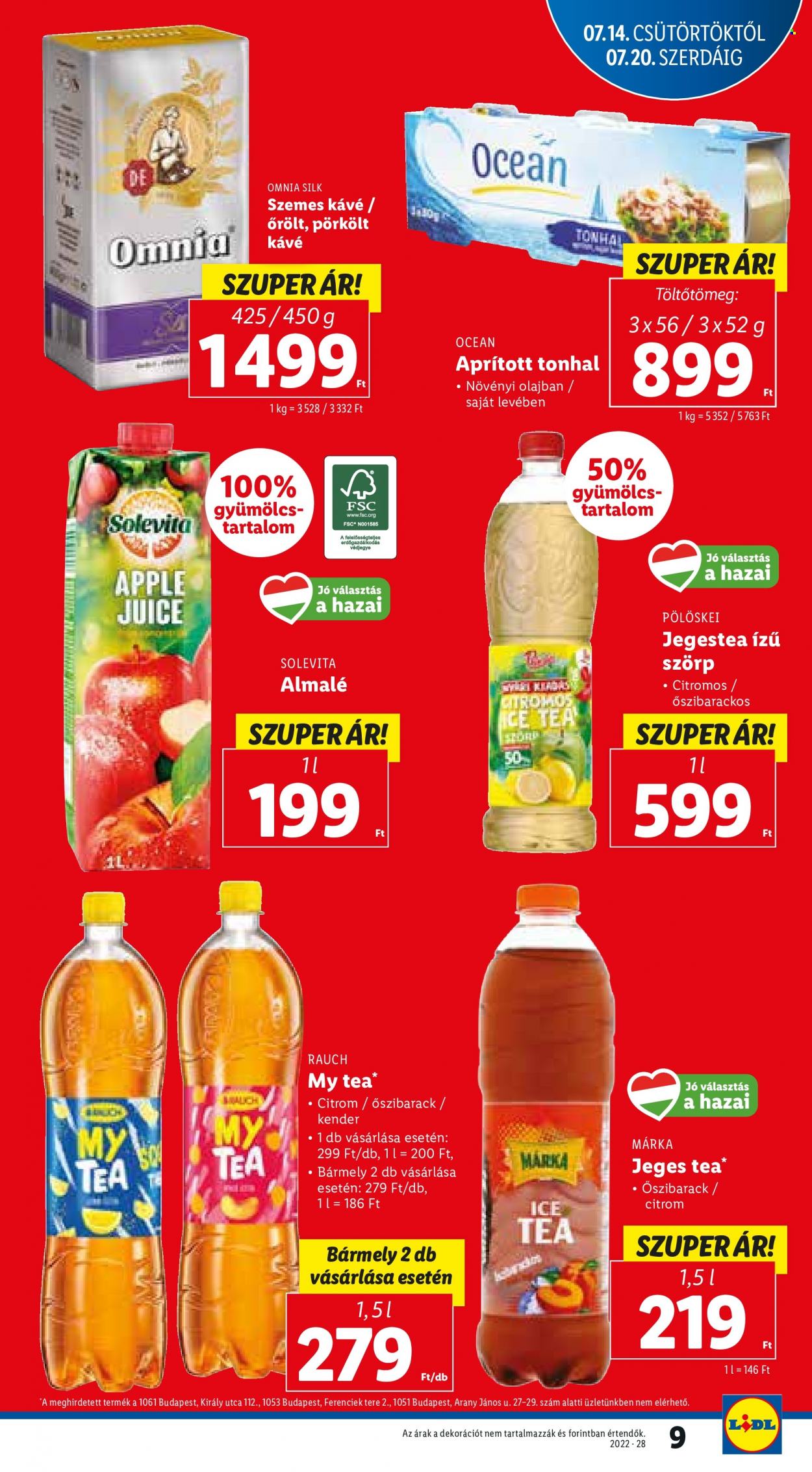 Lidl akciós újságok - 2022.07.14 - 2022.07.20. Oldal 9