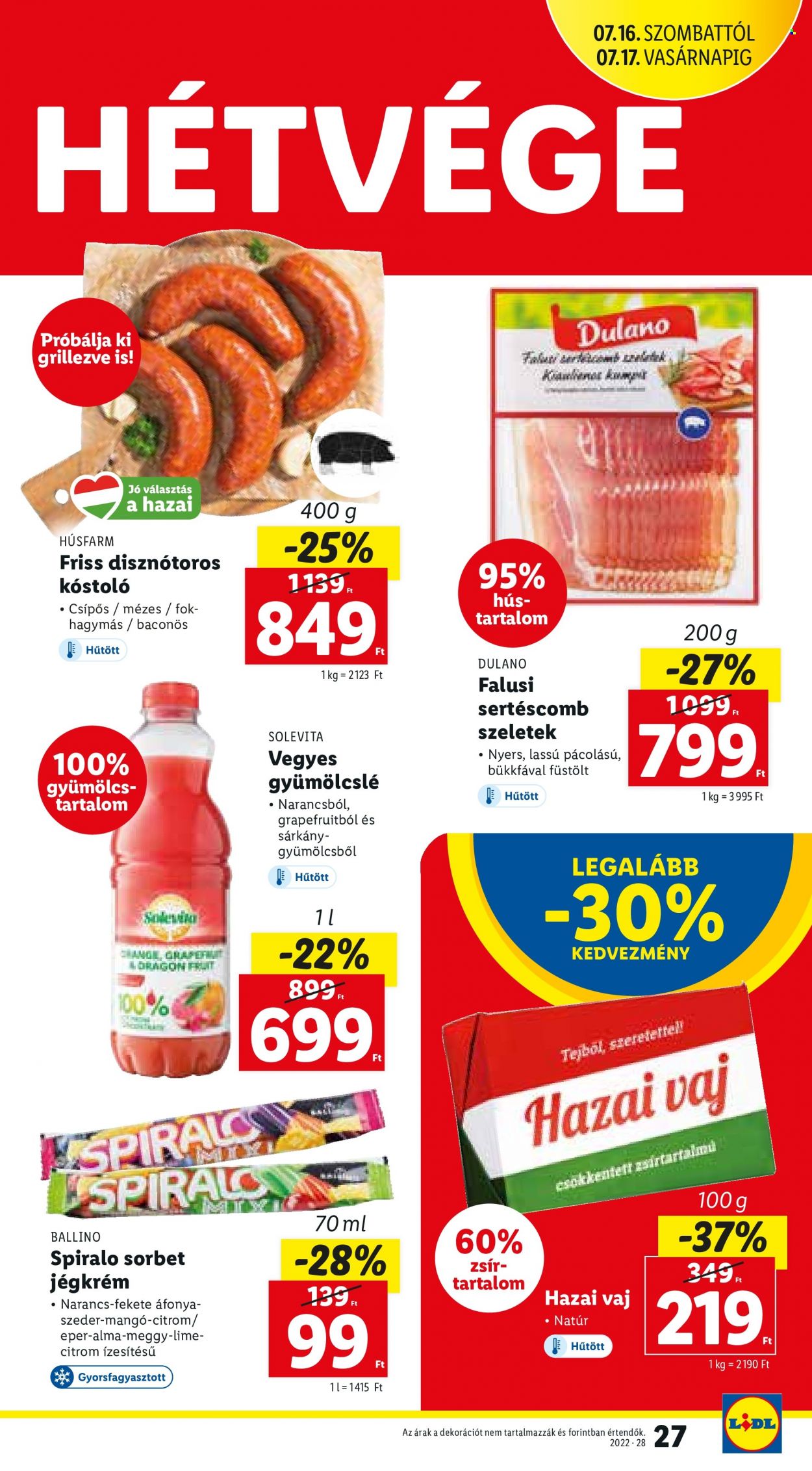 Lidl akciós újságok - 2022.07.14 - 2022.07.20. Oldal 27