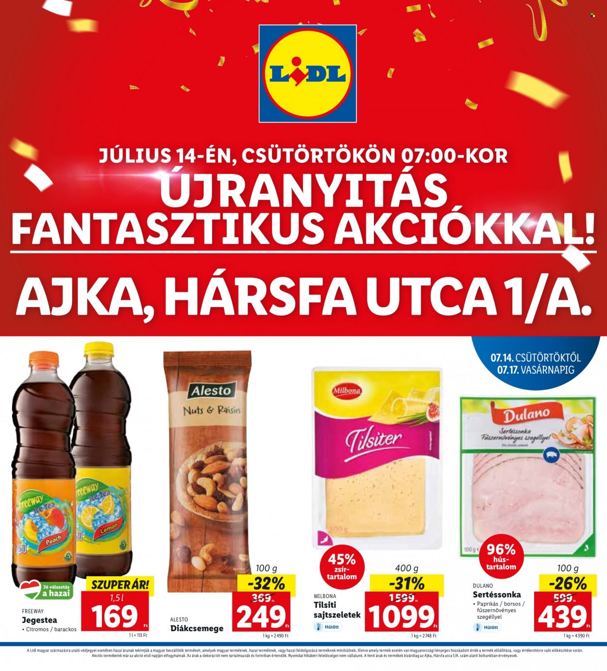 Lidl akciós újságok - 2022.07.14 - 2022.07.17. Oldal 1