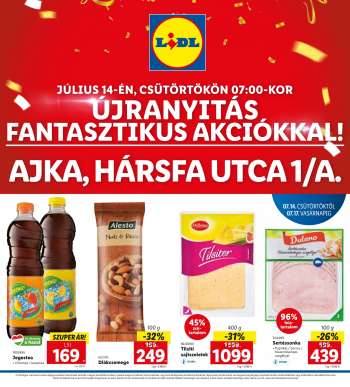 Újság Lidl - 2022.07.14 - 2022.07.17.
