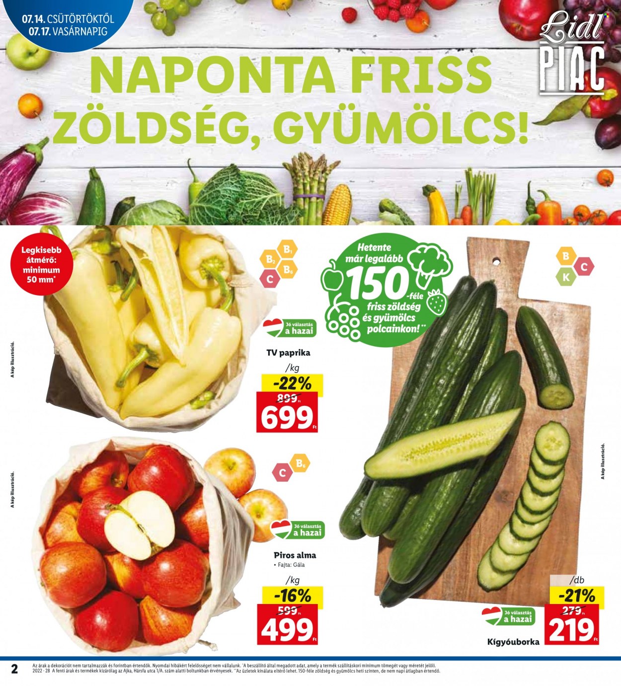 Lidl akciós újságok - 2022.07.14 - 2022.07.17. Oldal 2