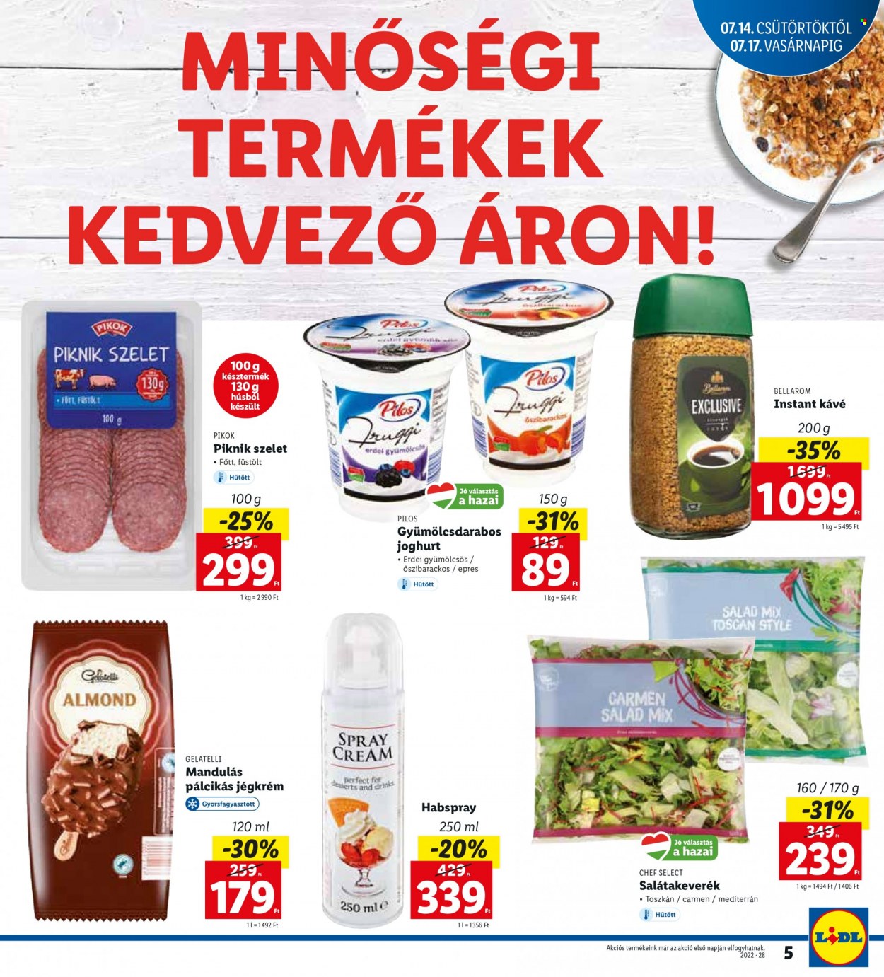Lidl akciós újságok - 2022.07.14 - 2022.07.17. Oldal 5