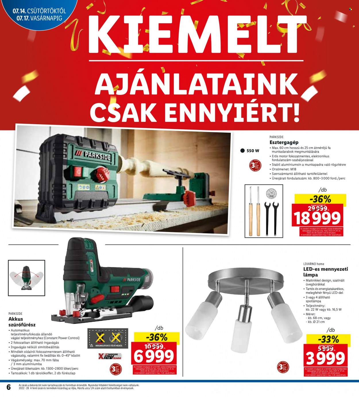 Lidl akciós újságok - 2022.07.14 - 2022.07.17. Oldal 6