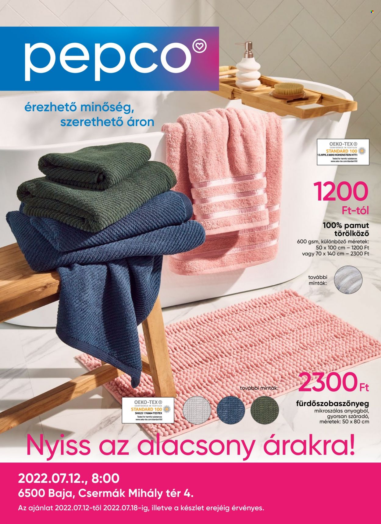Pepco akciós újságok - 2022.07.12 - 2022.07.18. Oldal 1
