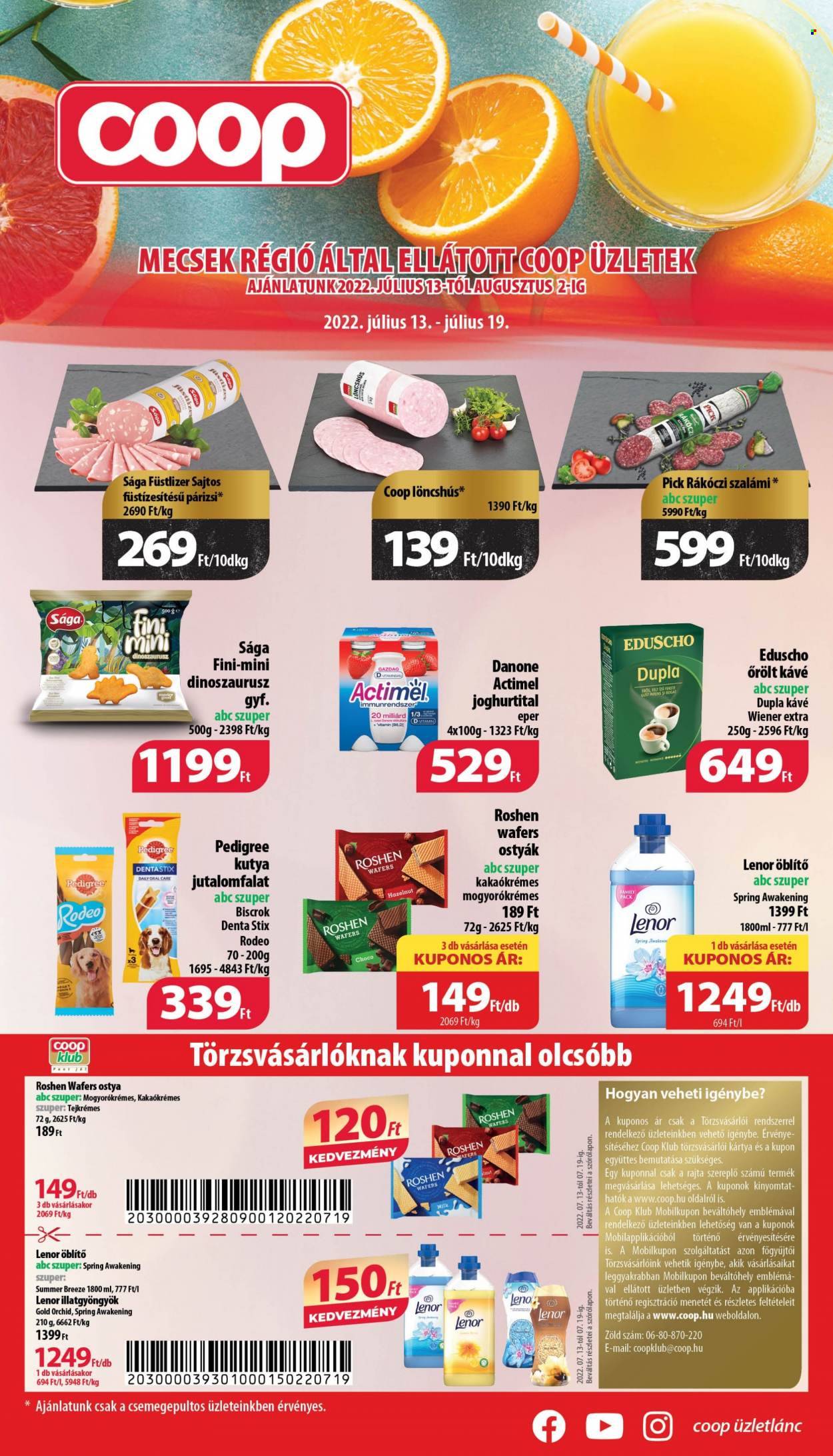 Coop akciós újságok - 2022.07.13 - 2022.08.02. Oldal 1