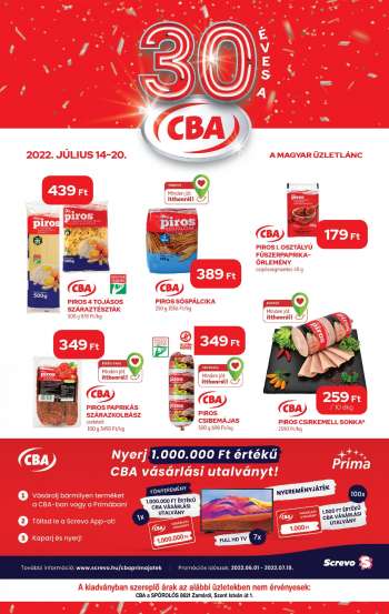 Újság CBA - 2022.07.14 - 2022.07.20.