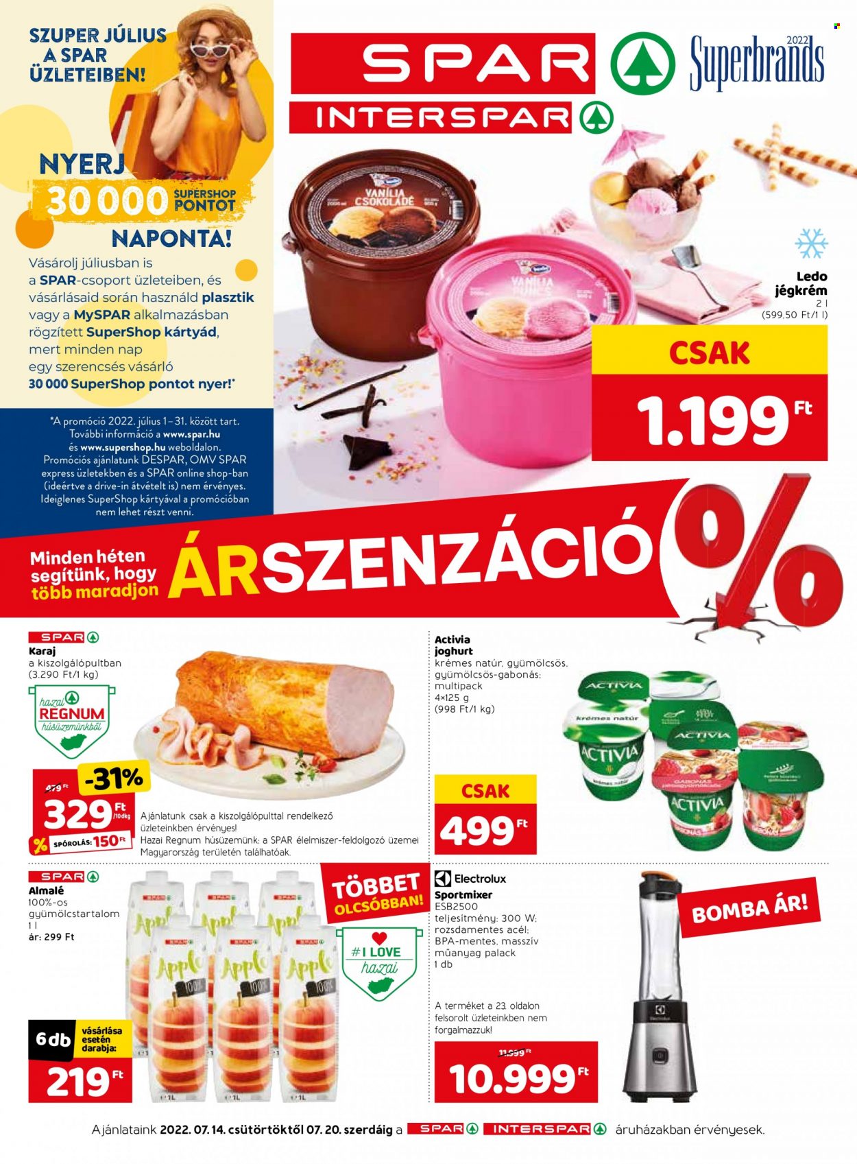 SPAR akciós újságok - 2022.07.14 - 2022.07.20. Oldal 1