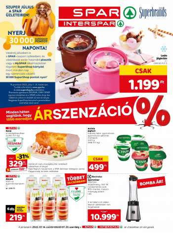 Újság SPAR - 2022.07.14 - 2022.07.20.