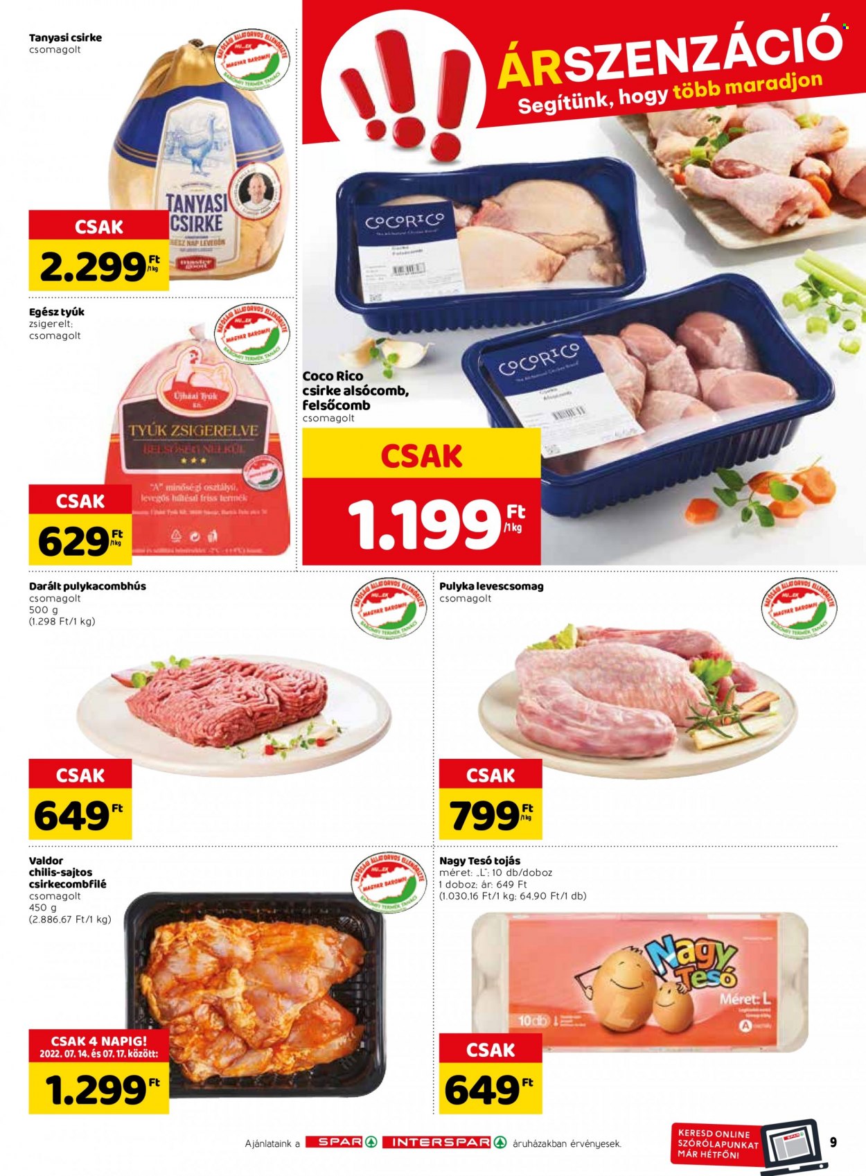 SPAR akciós újságok - 2022.07.14 - 2022.07.20. Oldal 9