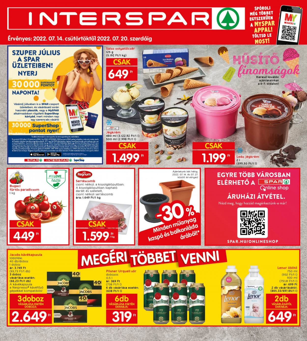 INTERSPAR akciós újságok - 2022.07.14 - 2022.07.20. Oldal 1