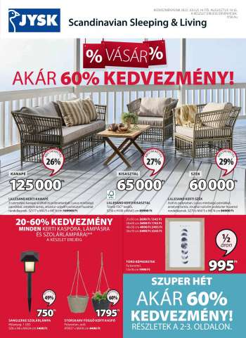 Újság JYSK - 2022.07.14 - 2022.08.10.