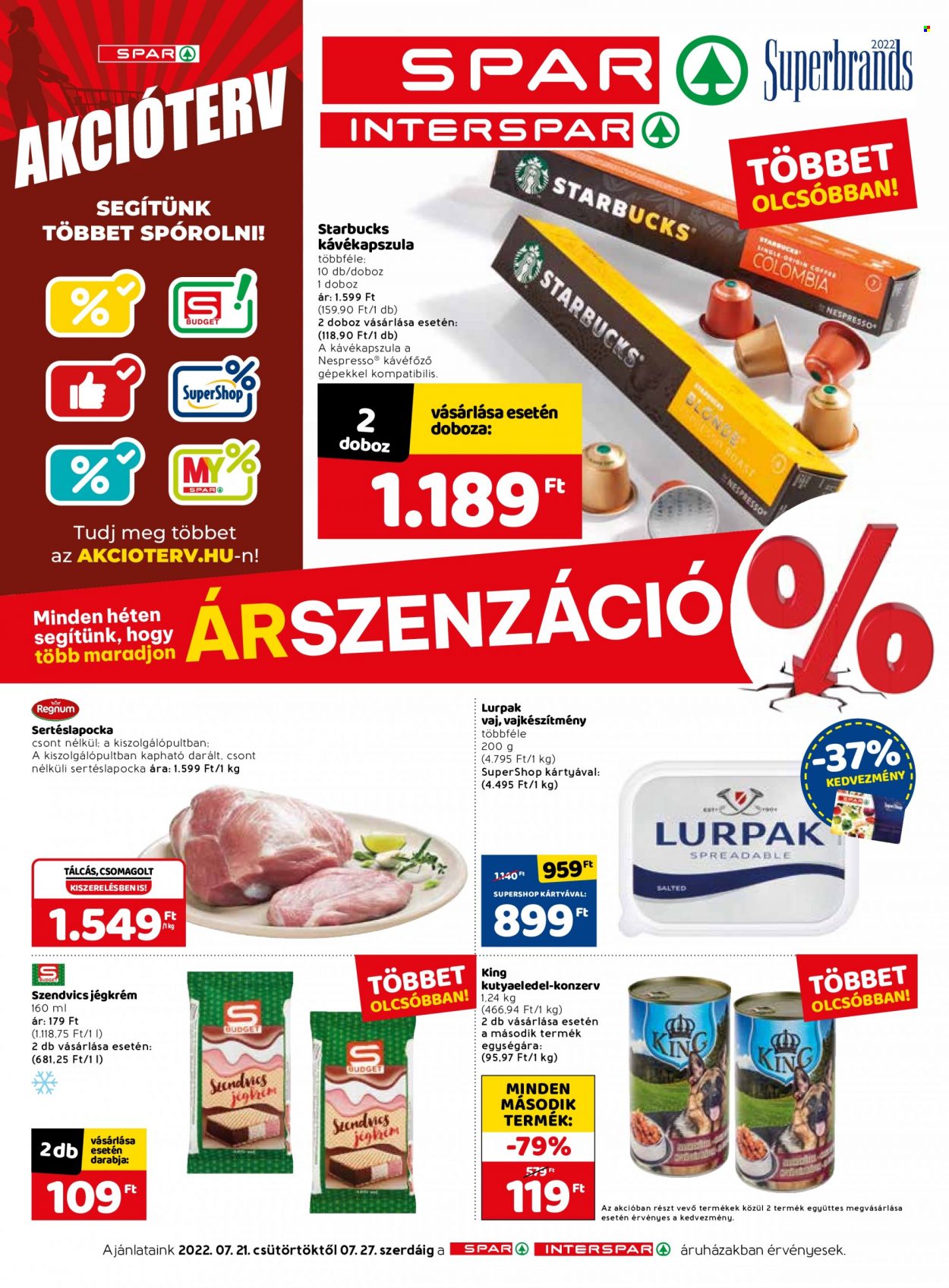 SPAR akciós újságok - 2022.07.21 - 2022.07.27. Oldal 1