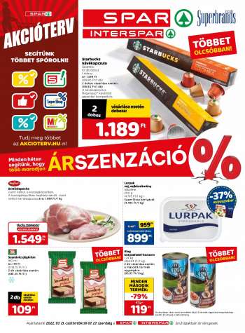 Újság SPAR - 2022.07.21 - 2022.07.27.