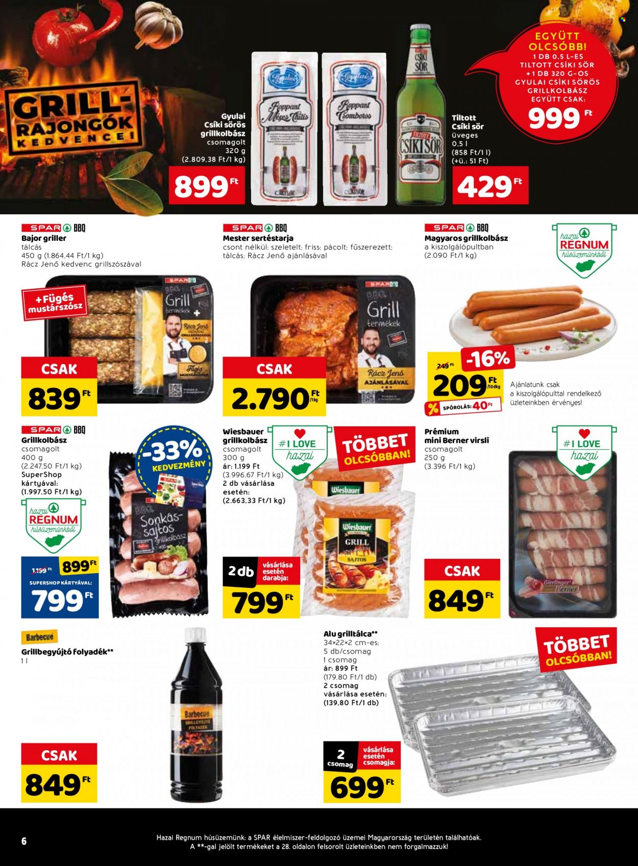 SPAR akciós újságok - 2022.07.21 - 2022.07.27. Oldal 6