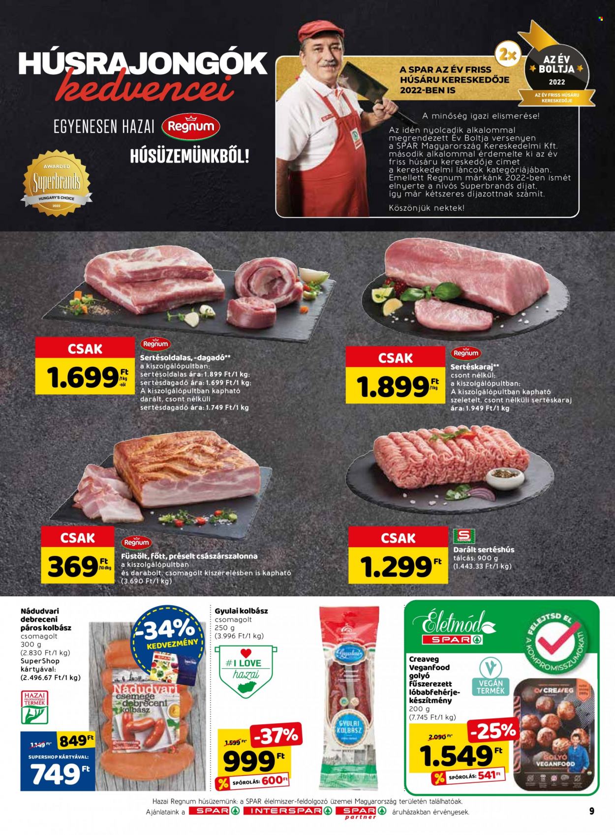 SPAR akciós újságok - 2022.07.21 - 2022.07.27. Oldal 9