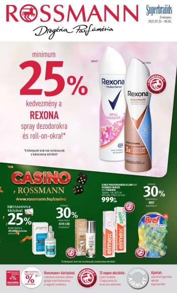 Újság Rossmann - 2022.07.25 - 2022.08.05.