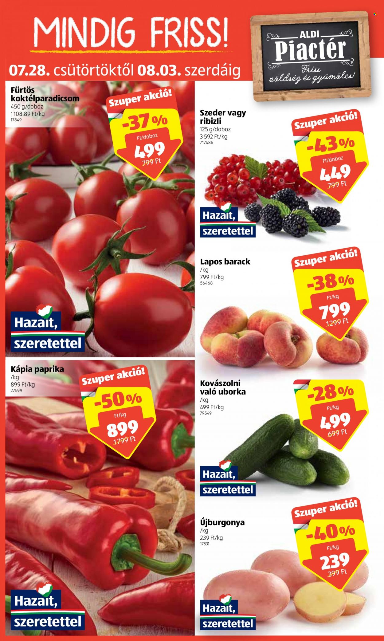 Aldi akciós újságok - 2022.07.28 - 2022.08.03. Oldal 2