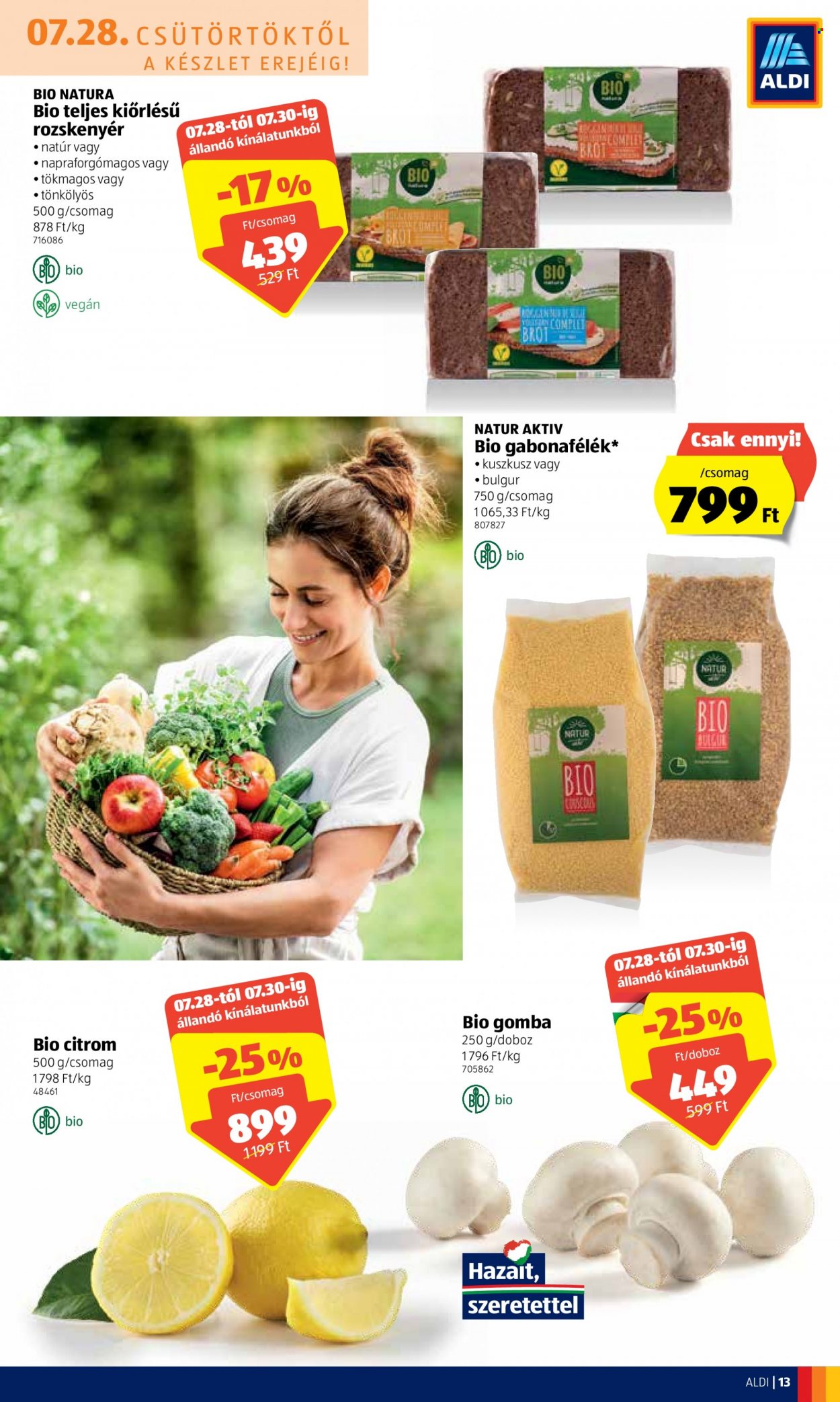 Aldi akciós újságok - 2022.07.28 - 2022.08.03. Oldal 13