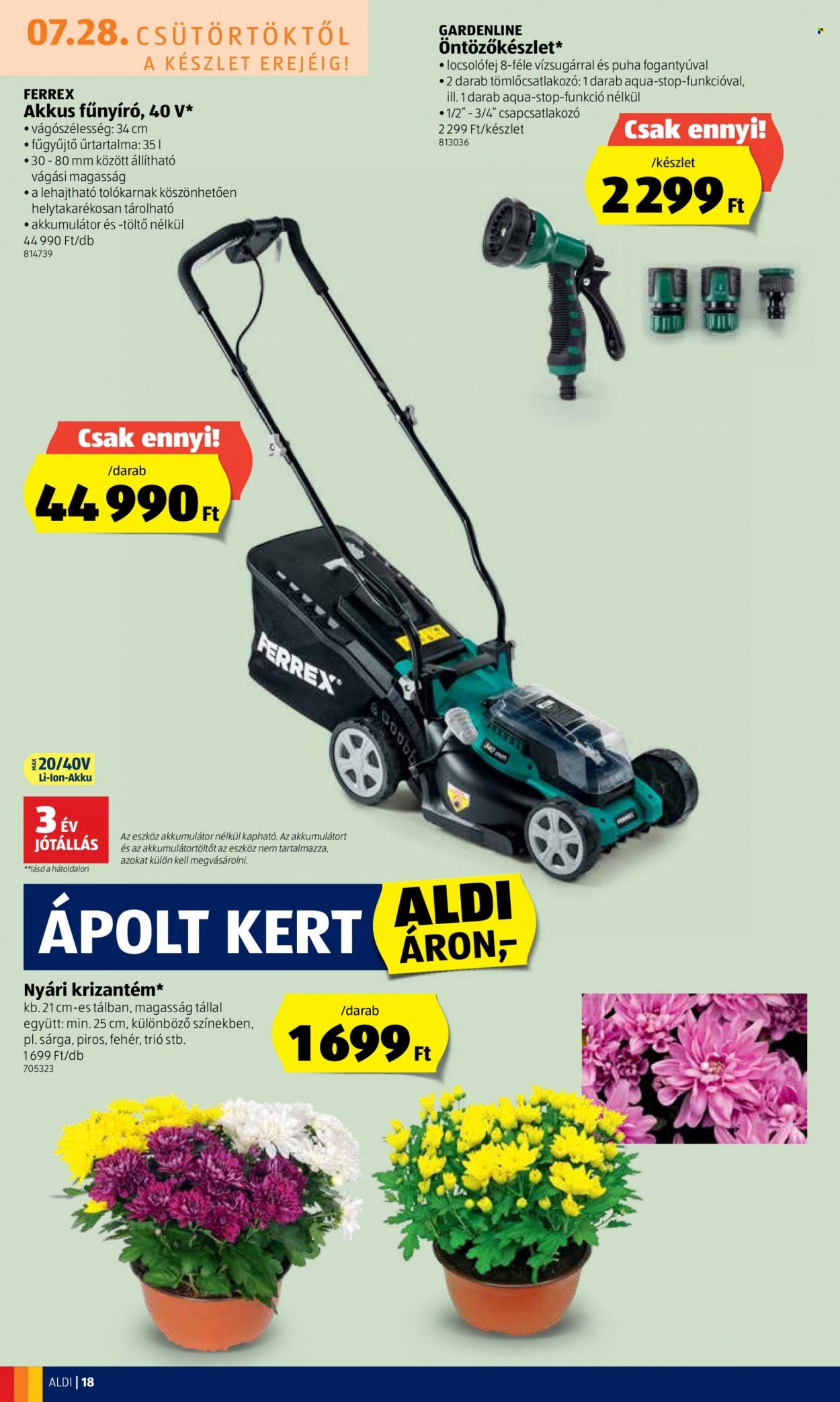 Aldi akciós újságok - 2022.07.28 - 2022.08.03. Oldal 18