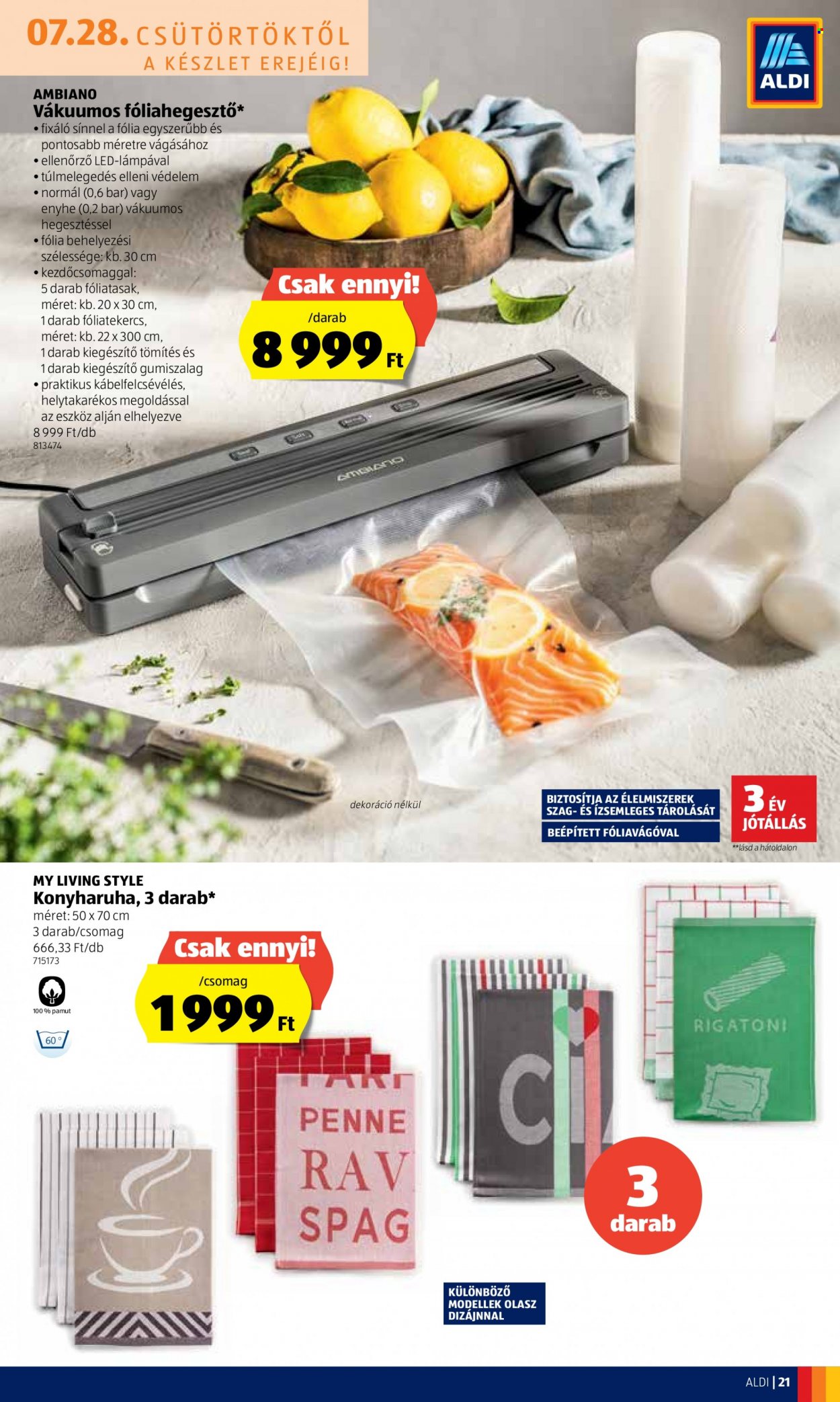 Aldi akciós újságok - 2022.07.28 - 2022.08.03. Oldal 21