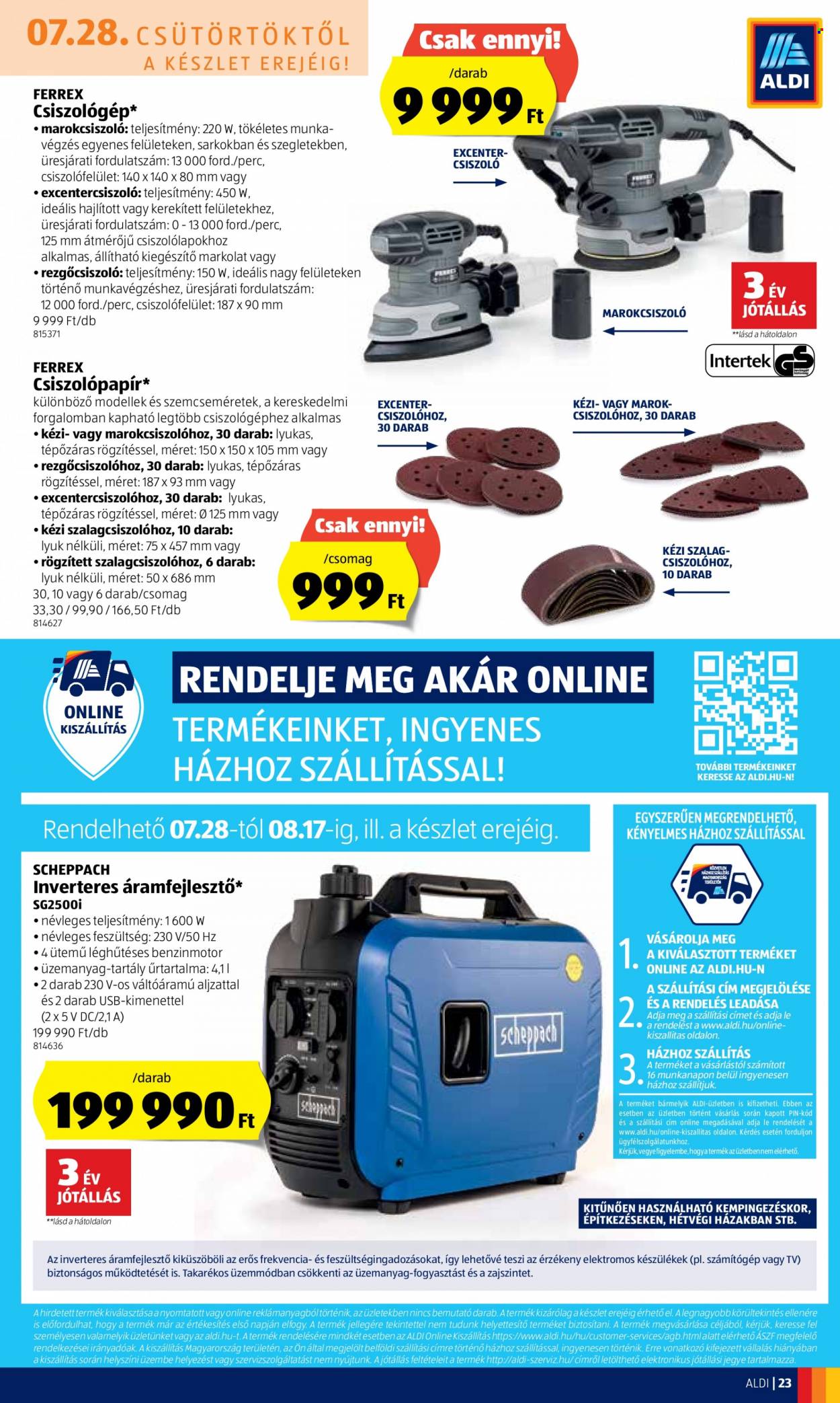 Aldi akciós újságok - 2022.07.28 - 2022.08.03. Oldal 23