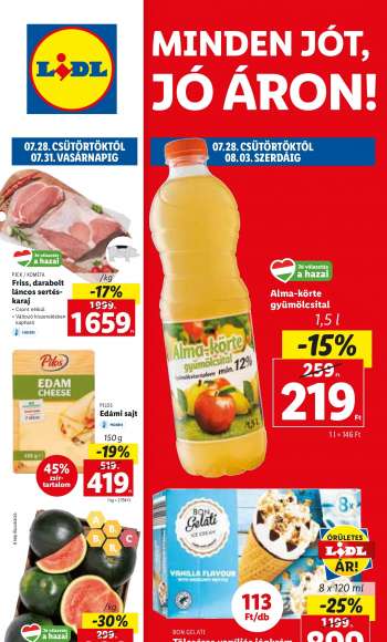Újság Lidl - 2022.07.28 - 2022.08.03.