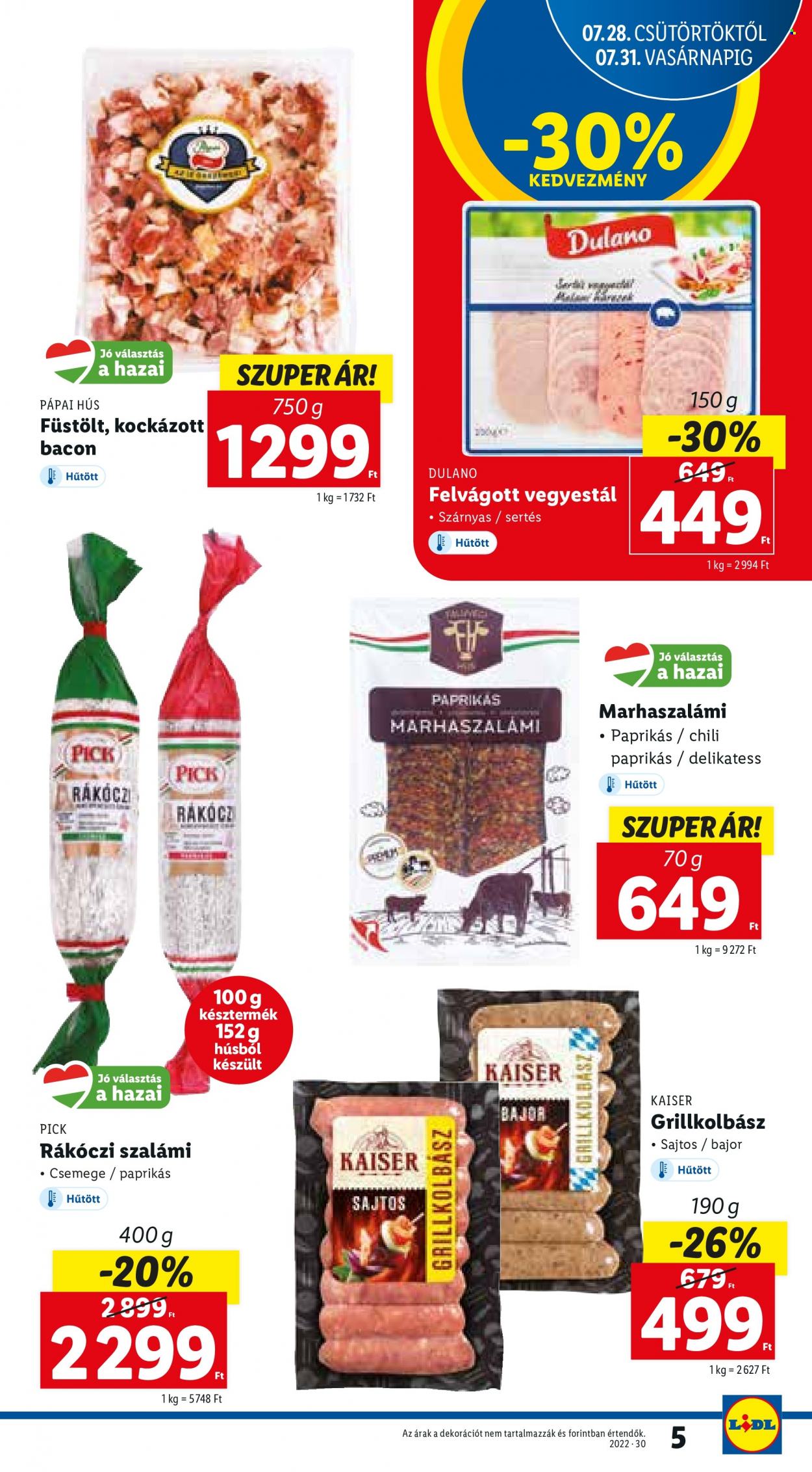 Lidl akciós újságok - 2022.07.28 - 2022.08.03. Oldal 5