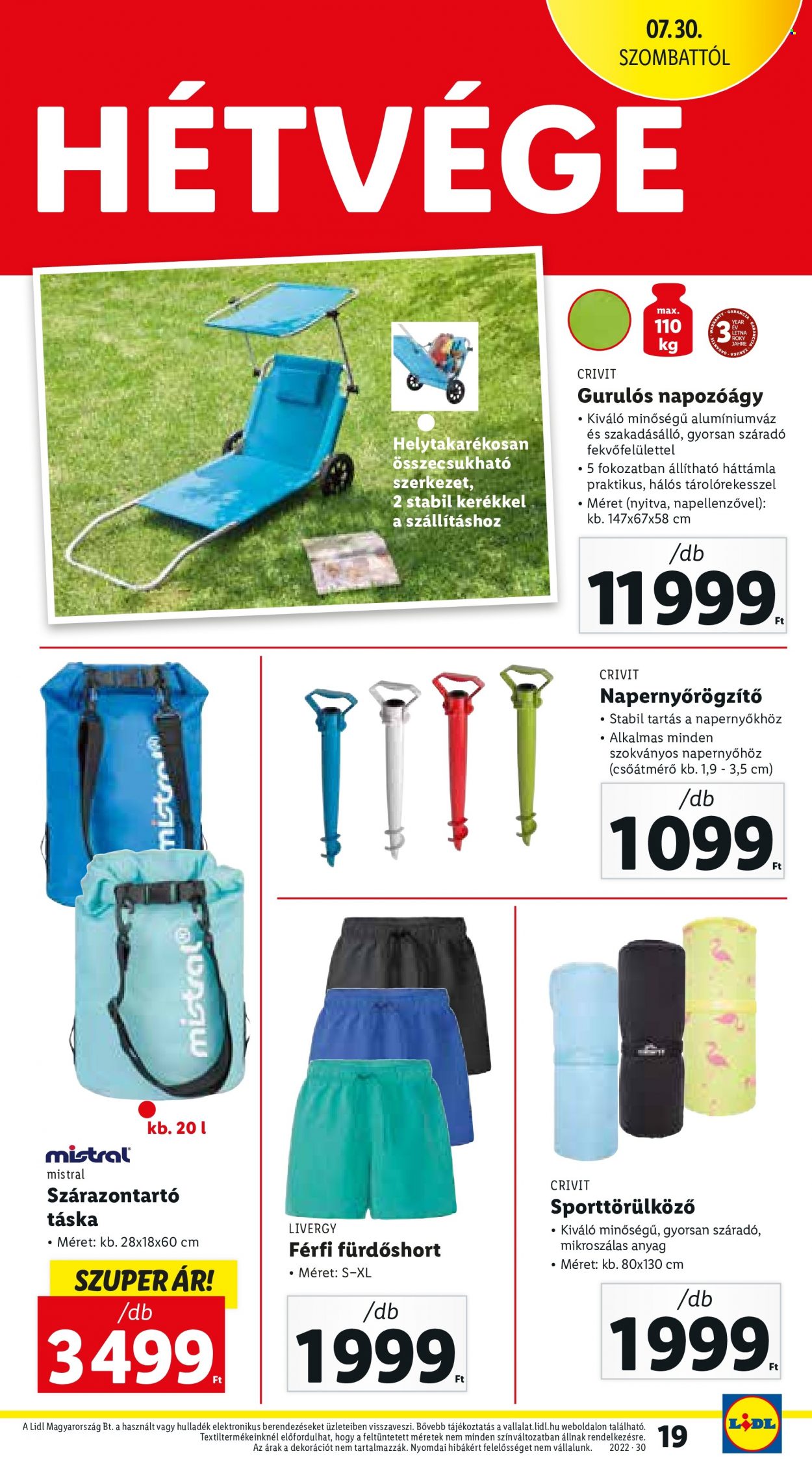 Lidl akciós újságok - 2022.07.28 - 2022.08.03. Oldal 19