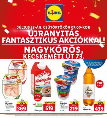 Újság Lidl - 2022.07.28 - 2022.07.31.